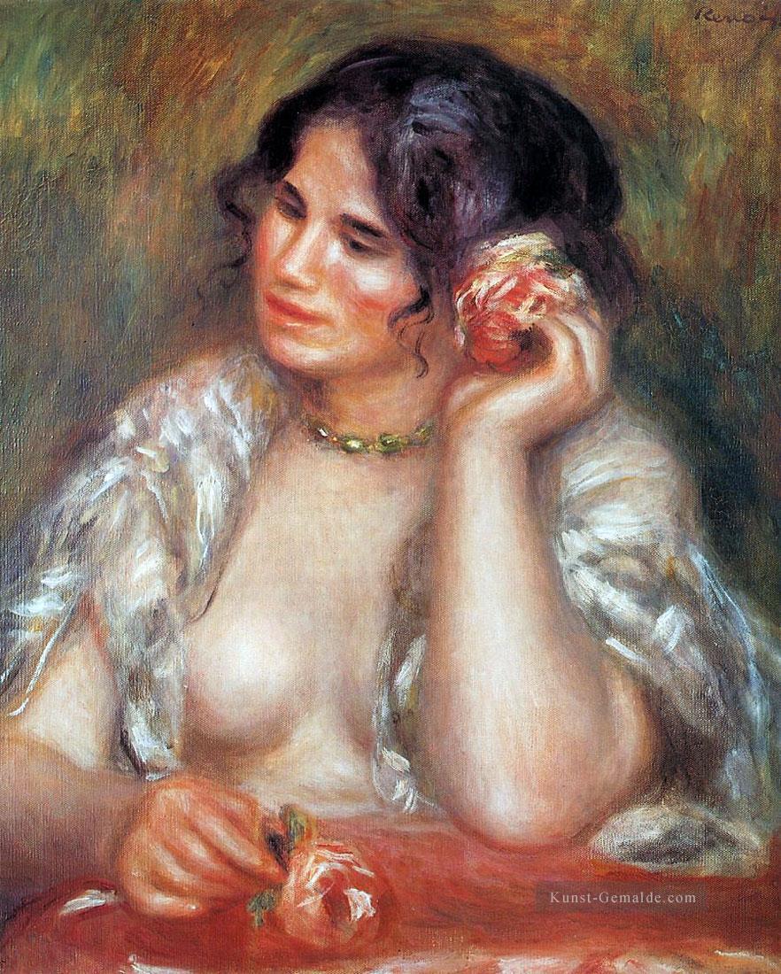 Gabri mit einer Rose Pierre Auguste Renoir Ölgemälde